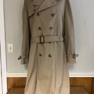 Vintage London Fog Trench  Douglas 44 Long Khaki Removable Lining w Original Tag